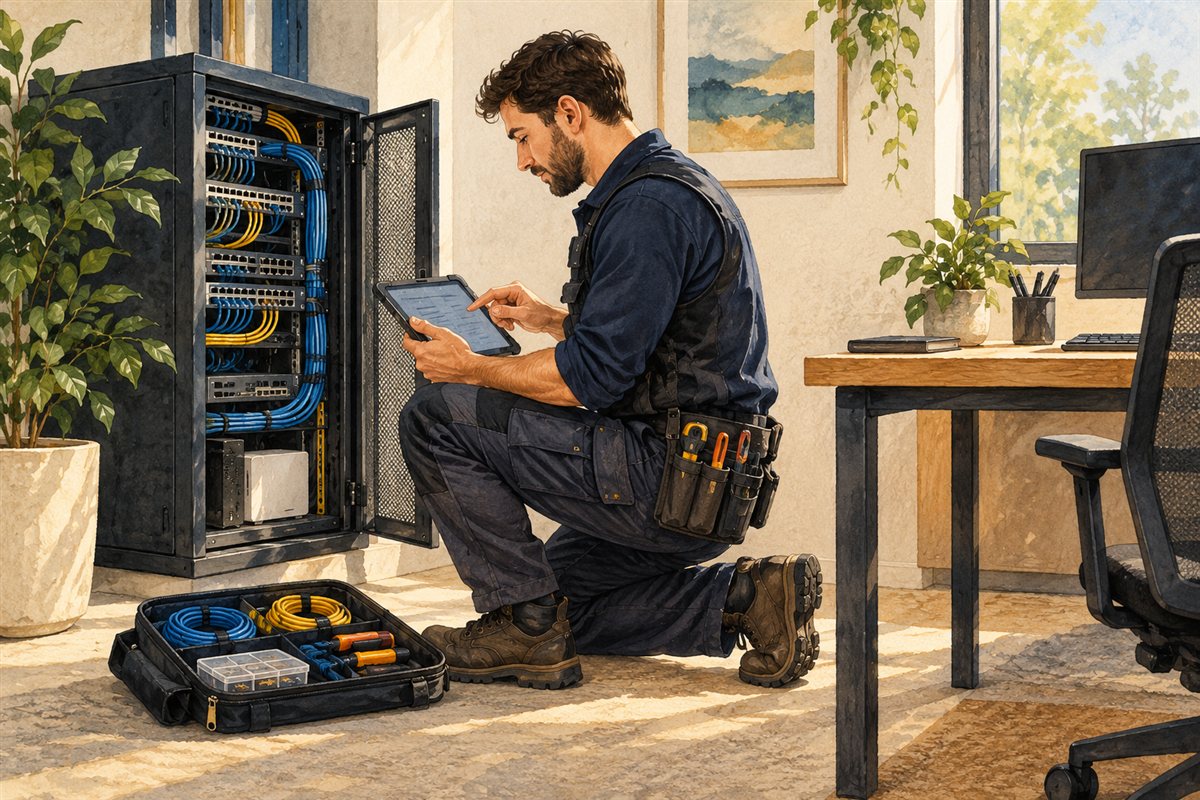 Illustration of it & networking service planning