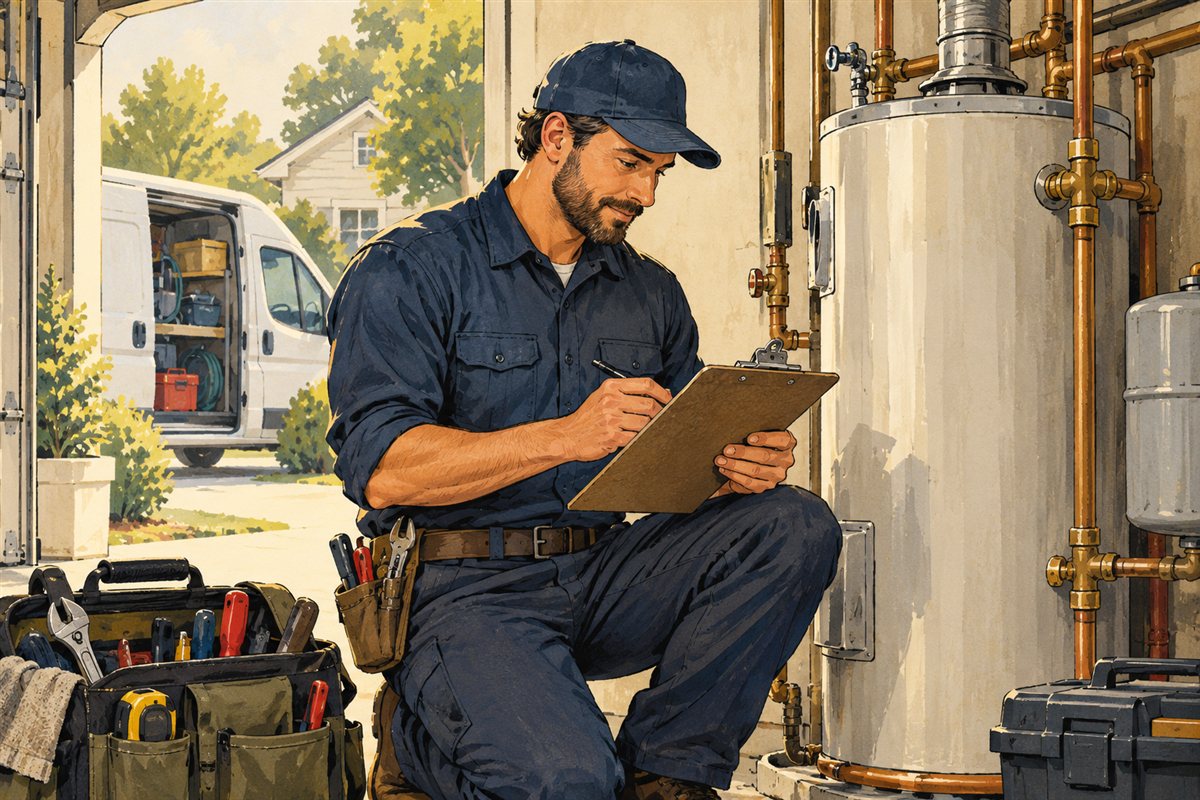 Illustration for Build a plumbing job record the next person can use